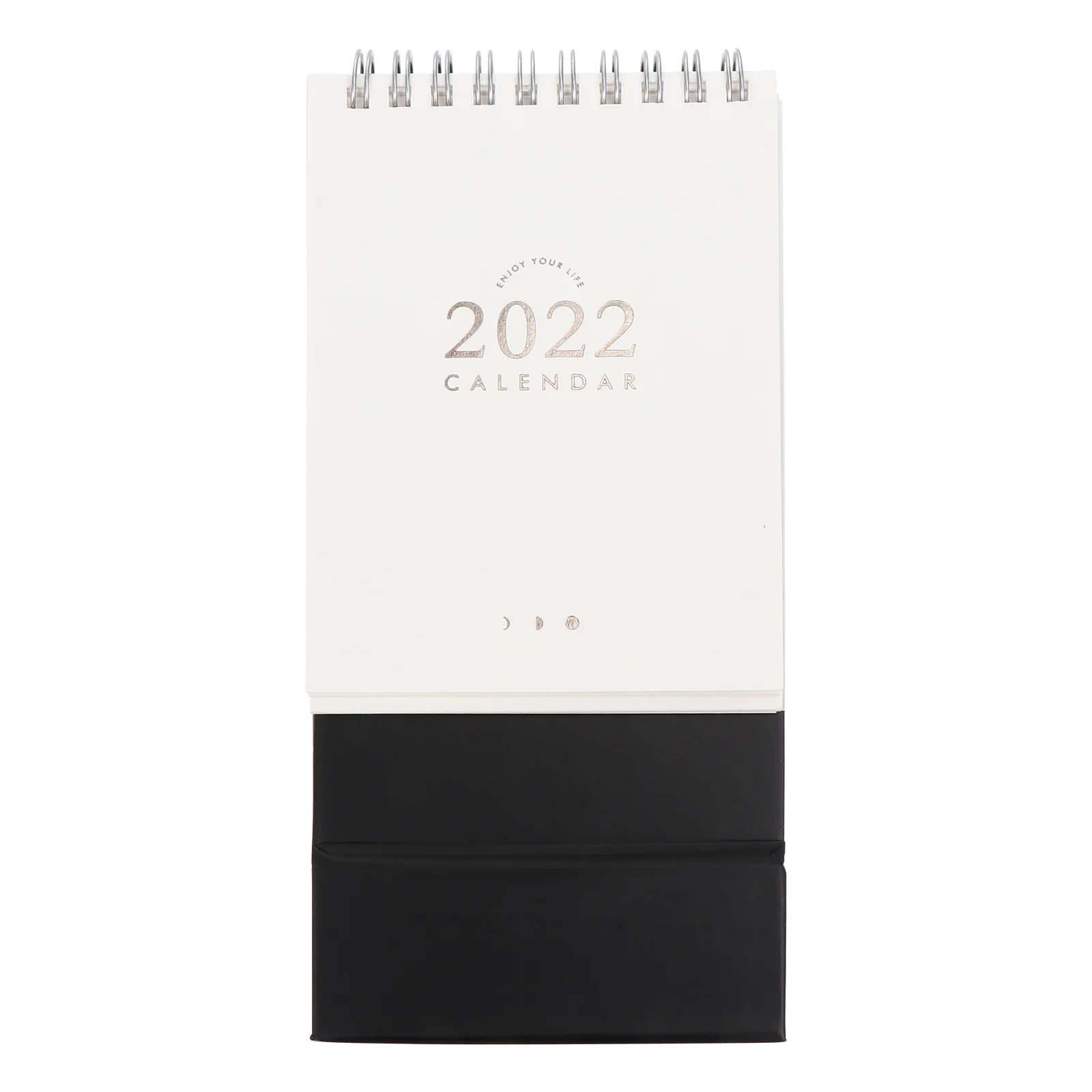 Calendario da tavolo da 1 pezzo per calendario da tavolo creativo 2022 Base pieghevole Design stabile Stile adorabile Date trasparenti Marcatura natalizia
