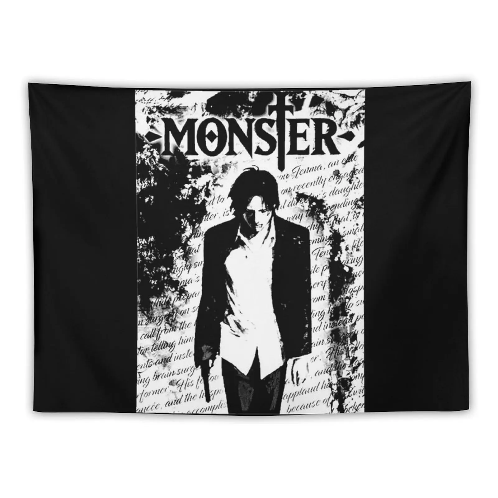 Naoki Urasawa&x27;s Monster - Anime Manga poster Poster Tapestry Aesthetics For Room House Decorations On The Wall Tapestry