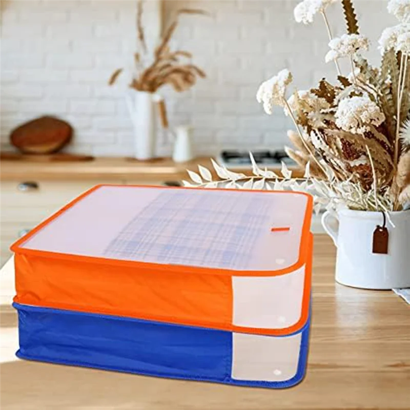 ADP-4Pcs 15.8 x 13 x 3 Inches Scrapbook Paper Storage Organizer Box, Expandable Paper Folio12 x 12 Sheets,for Cardstock