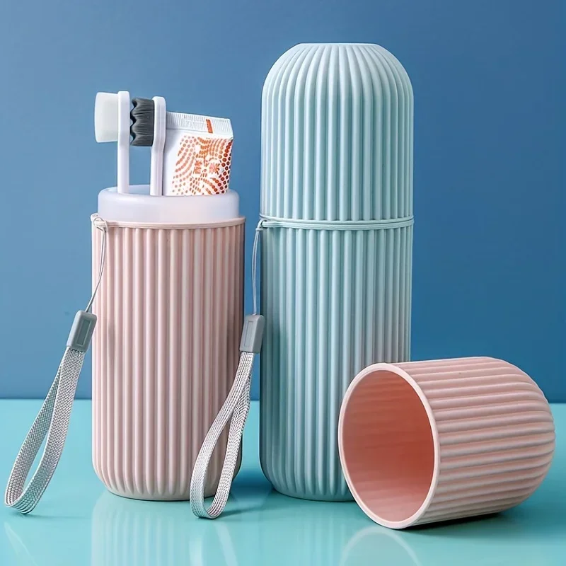 Table Toothbrush Protect Holder Cup Case Travel Camping Storage Box Organizer Travel Toiletries Storage Cup New Creat