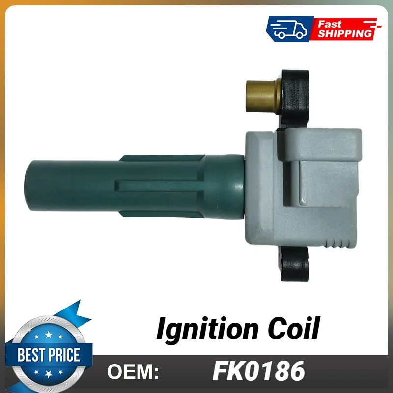 FK0186 Катушка зажигания для Subaru Baja Sport Crew Cab Pickup 4-Door 2.5L 2458CC H4 GAS SOHC 2000-2006 22433-AA641 FK0186 Катушка зажигания для Subaru Baja Sport Crew Cab Pickup 4-Door 2.5L 2458CC H4 GAS SOHC 2000-2006 22433-AA641
