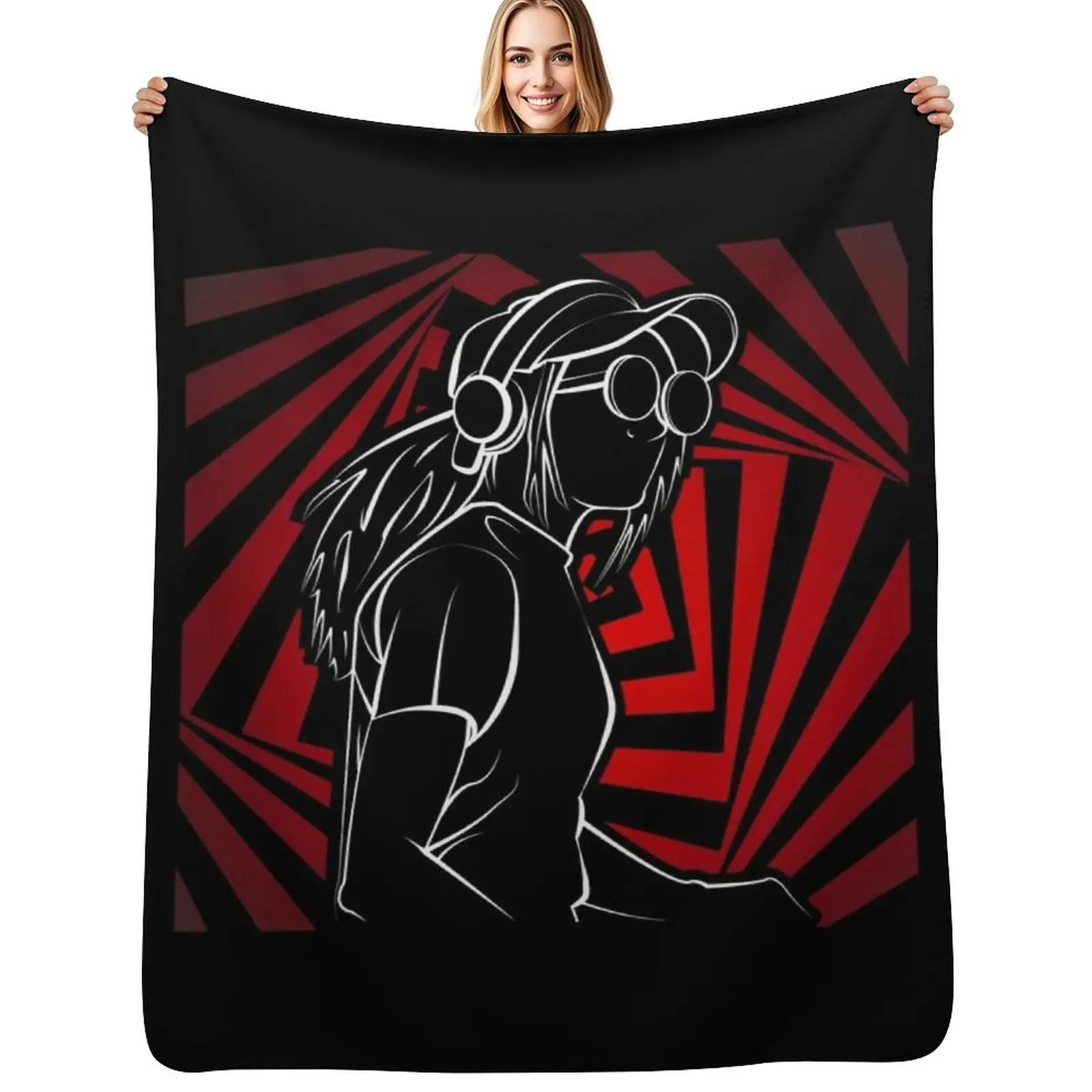 Rezz Mass Manipulation Throw Blanket Thermal Sofa Blankets For Sofas wednesday Winter beds Thins Blankets