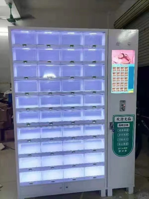 Self Service Healthy Product Cosmetics With Multimedia Automatic 19" Lcd Wear Advertising Touch Screen Vending Machine