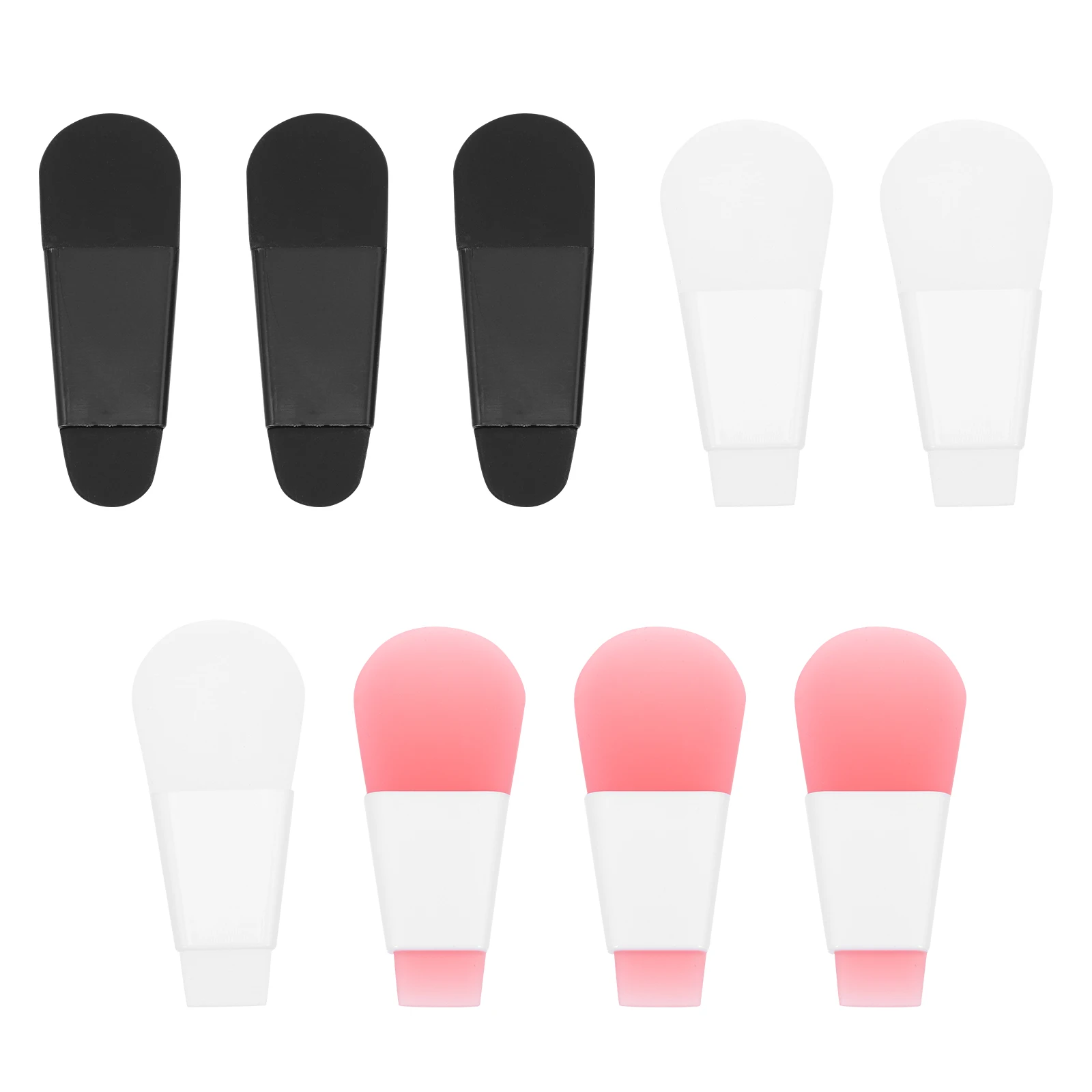 9pcs 실리콘 브러쉬 페이스 페이셜 머드 브러쉬 클렌징 애플리케이터 실리카 젤 도구 페이셜 머드 크림 스킨 케어 미니 휴대용