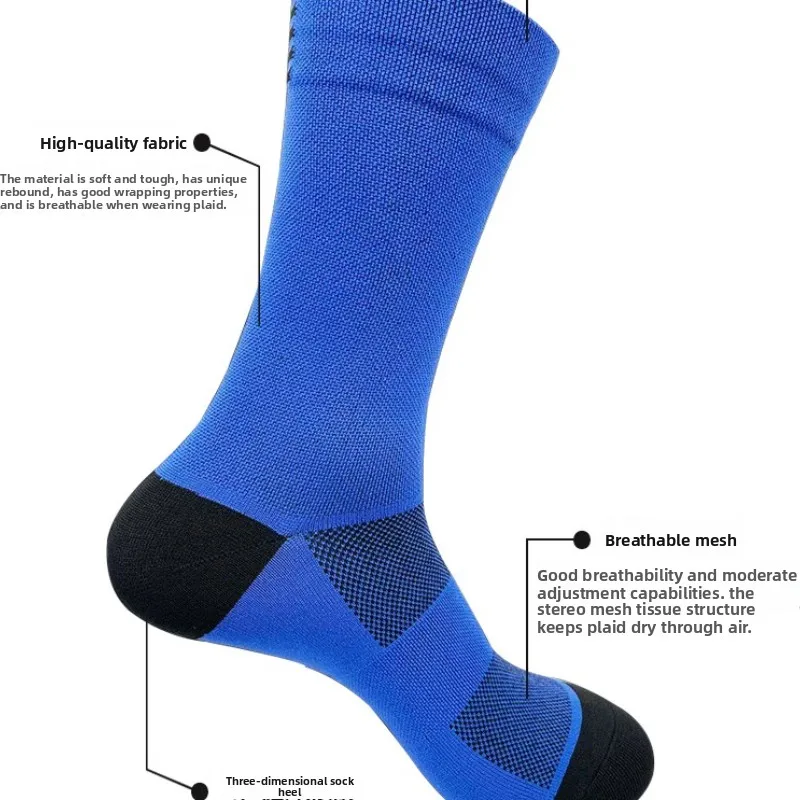 Radfahren Socken Männer Hohe Qualität Professionelle Wettbewerb Marke Sport Reiten Fußball Socke Mesh Atmungsaktive Straße Fahrrad Socke