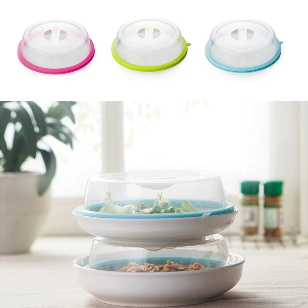 

Microwave Oil Proof Cover Red Lid Large Size Fits Dishes Plates Bowls Cups PP Silicone Non Toxic Environmentally Friendly