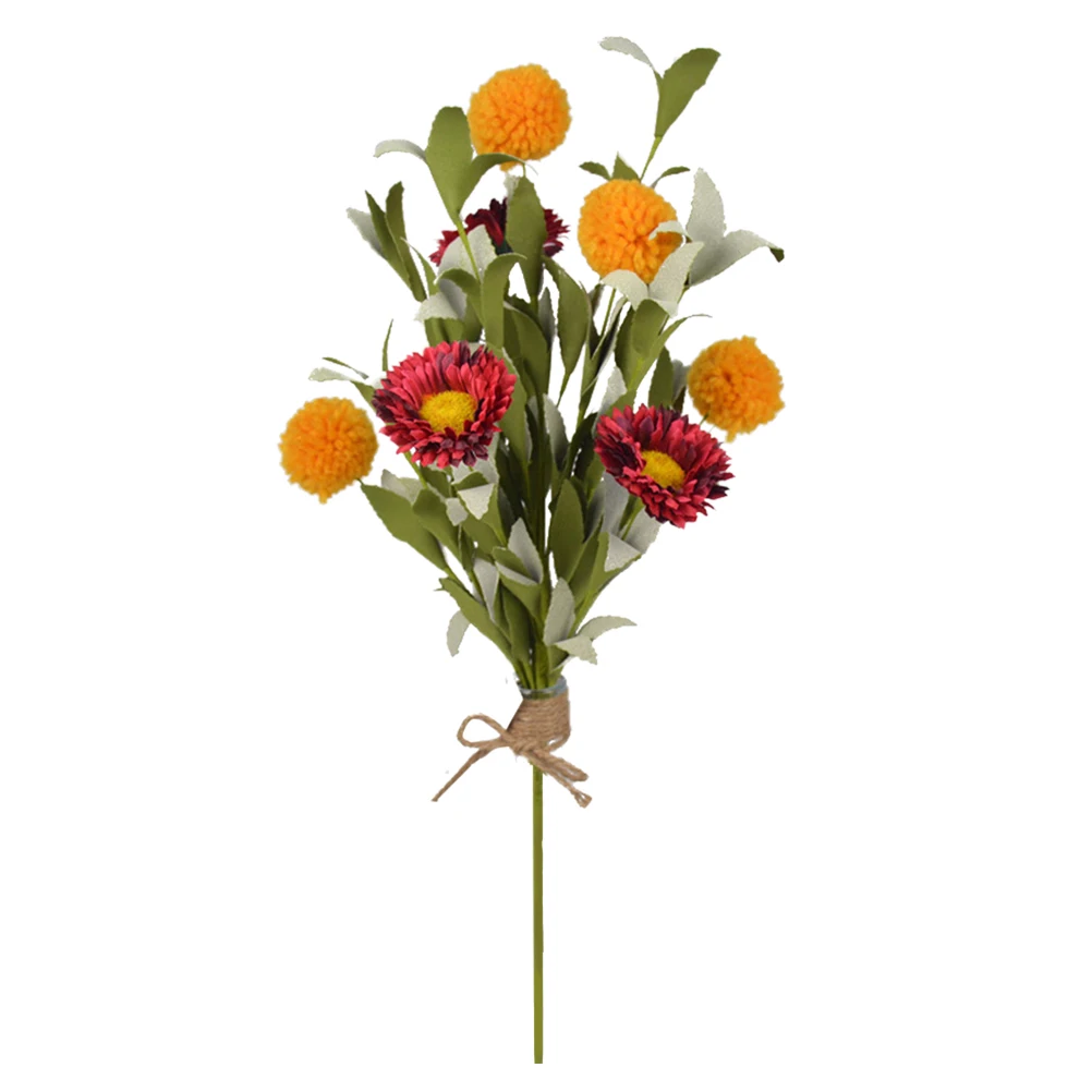 

Artificial Flowers Daisy Bouquet Fake Wedding Decoration Home Party Colorful Home Plants