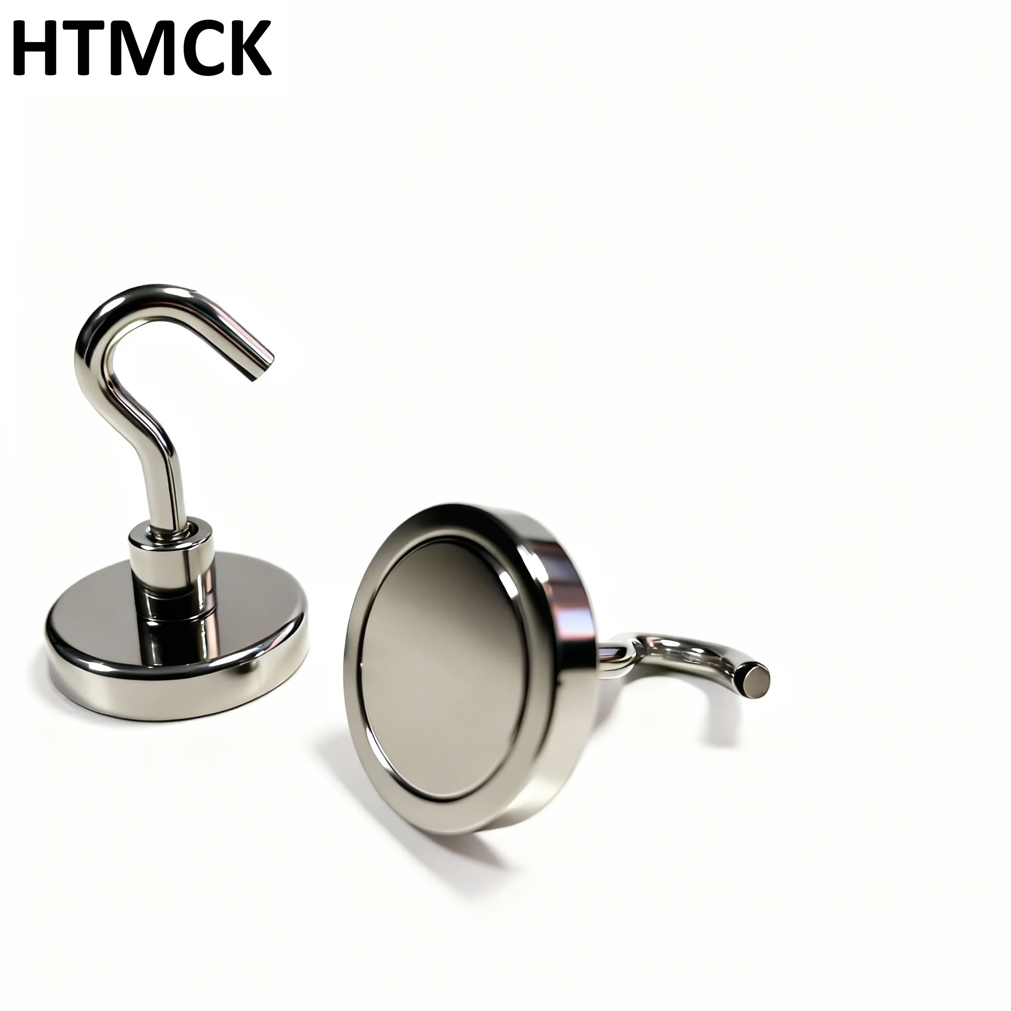 HTMCK N52 Super Strong Neodymium Fishing Magnets round Powerful Magnetic Hook Pot Salvage Sea Searcher Storage Box Holder