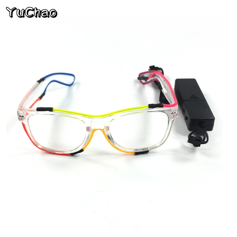 LED-Sonnenbrille, Maskerade, Konzertclub, Rave-Zubehör, leuchtende Sonnenschutzbrille, Cyberpunk-Männerbrille, Damen-LED-Rosa-Brille – Detail 23