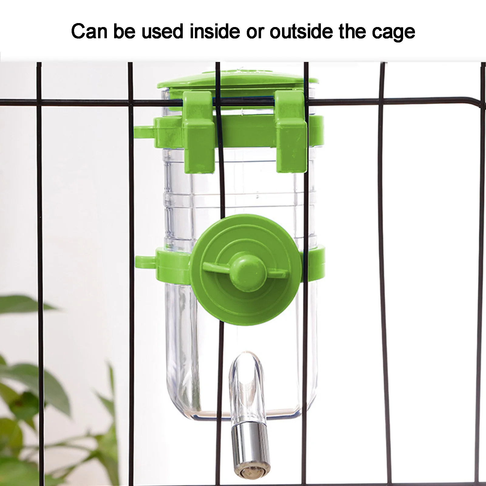 Pets Water Dispenser Easy To Install Dog Water Bottle No Drip Pet Drinker Leak-proof Pet Cage Suspended Water Dispenser