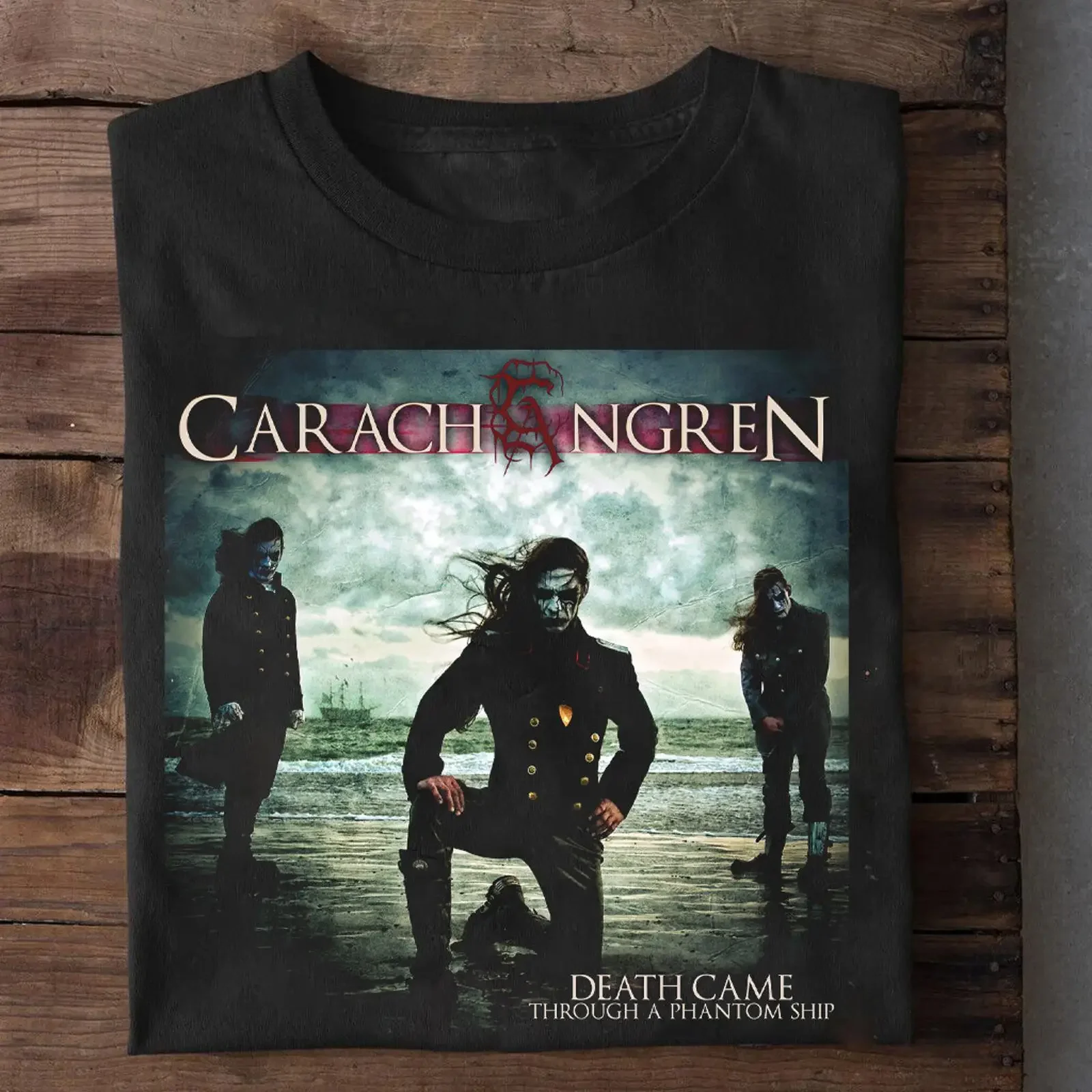 Carach Angren Death Came Through A Phantom Ship T Shirt Full Size S 5XL OM2118 vintage Washed Breathable Slightly Casual