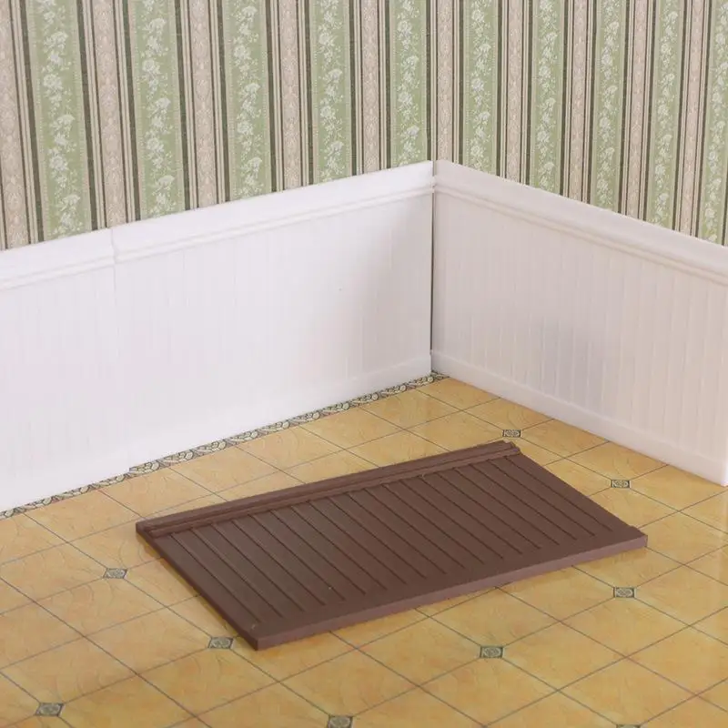 1Pcs 1 12 Dollhouse Wall Skirt Vertical Pattern Simulation Panel Mini Furniture Accessory for Room Decor