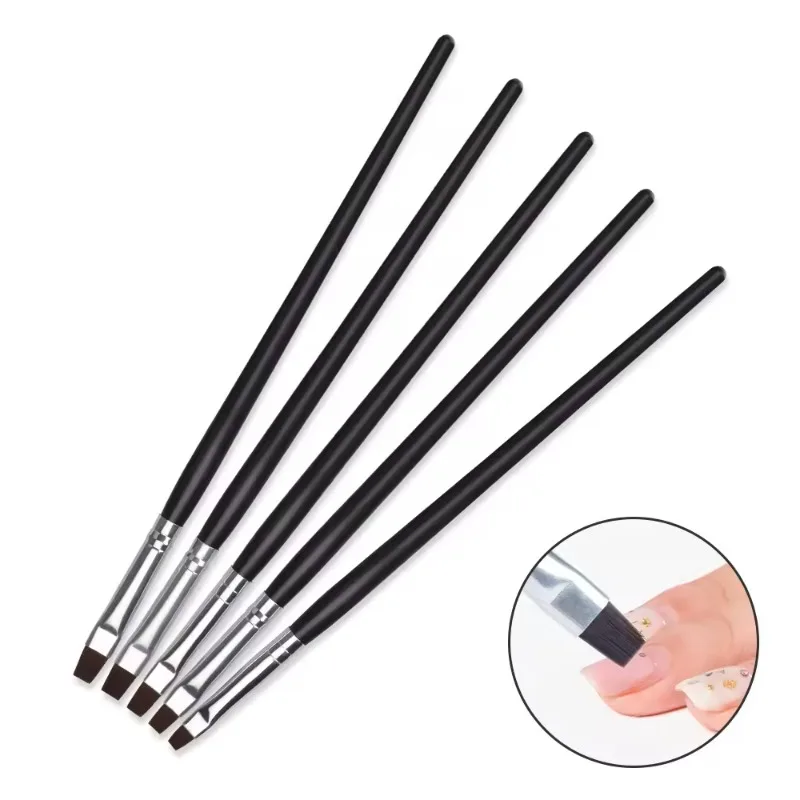 5 Pcs Dental Resin Brush Pens Dental Shaping Silicone Adhesive Composite Porcelain Teeth Dentist Tools Dentistry Lab Tool