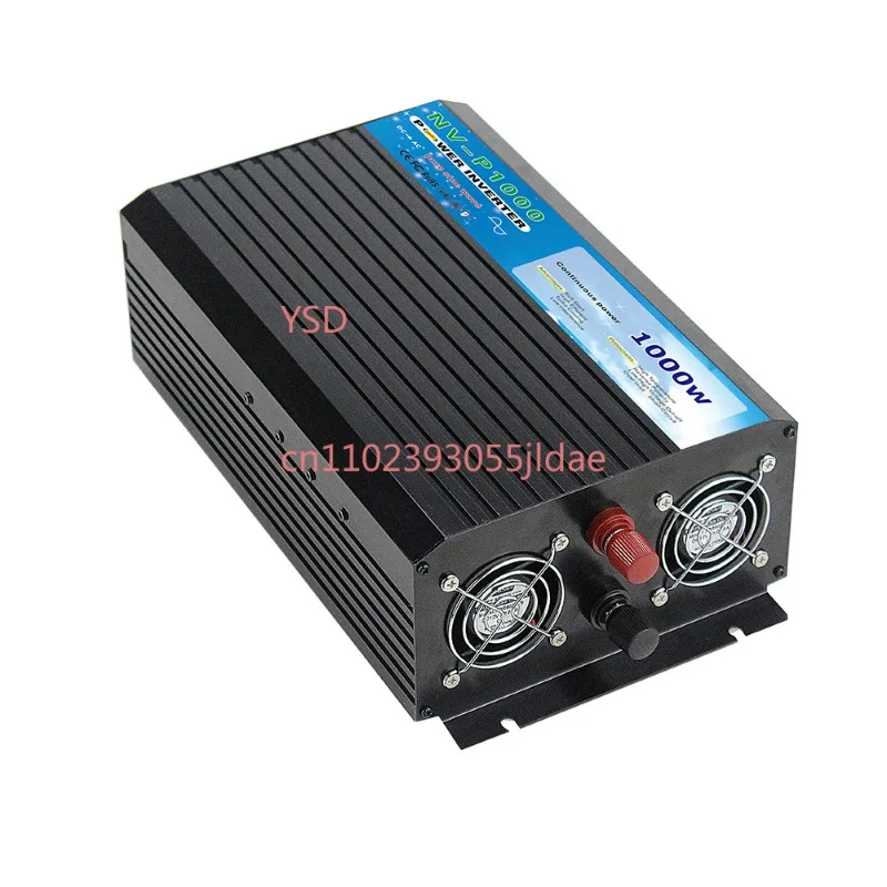 1KW Pure Sine Wave Inverter, 12V 24V 48V DC to 110V 120V 220V 240V AC Solar Power Inverter for Home Solar System