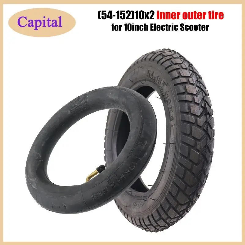 Neumático exterior y cámara de aire 10x2 54-152 para patinete eléctrico, scooter de autoequilibrio, triciclo infantil Schwinn, piezas de repuesto para motocicleta 10*2