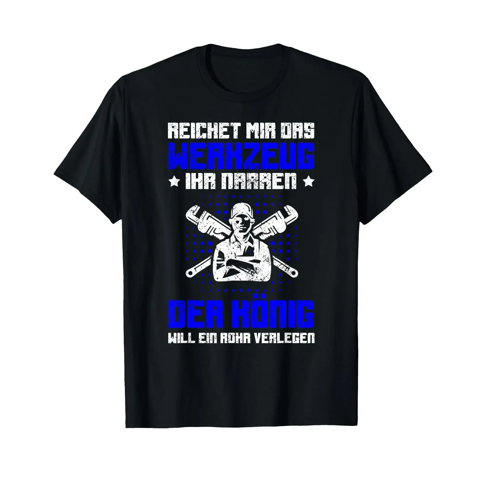Plumber T shirt with German text Anlagenmechaniker Handwerker Heizungsbauer tradesman heating engineer black vintage Washed
