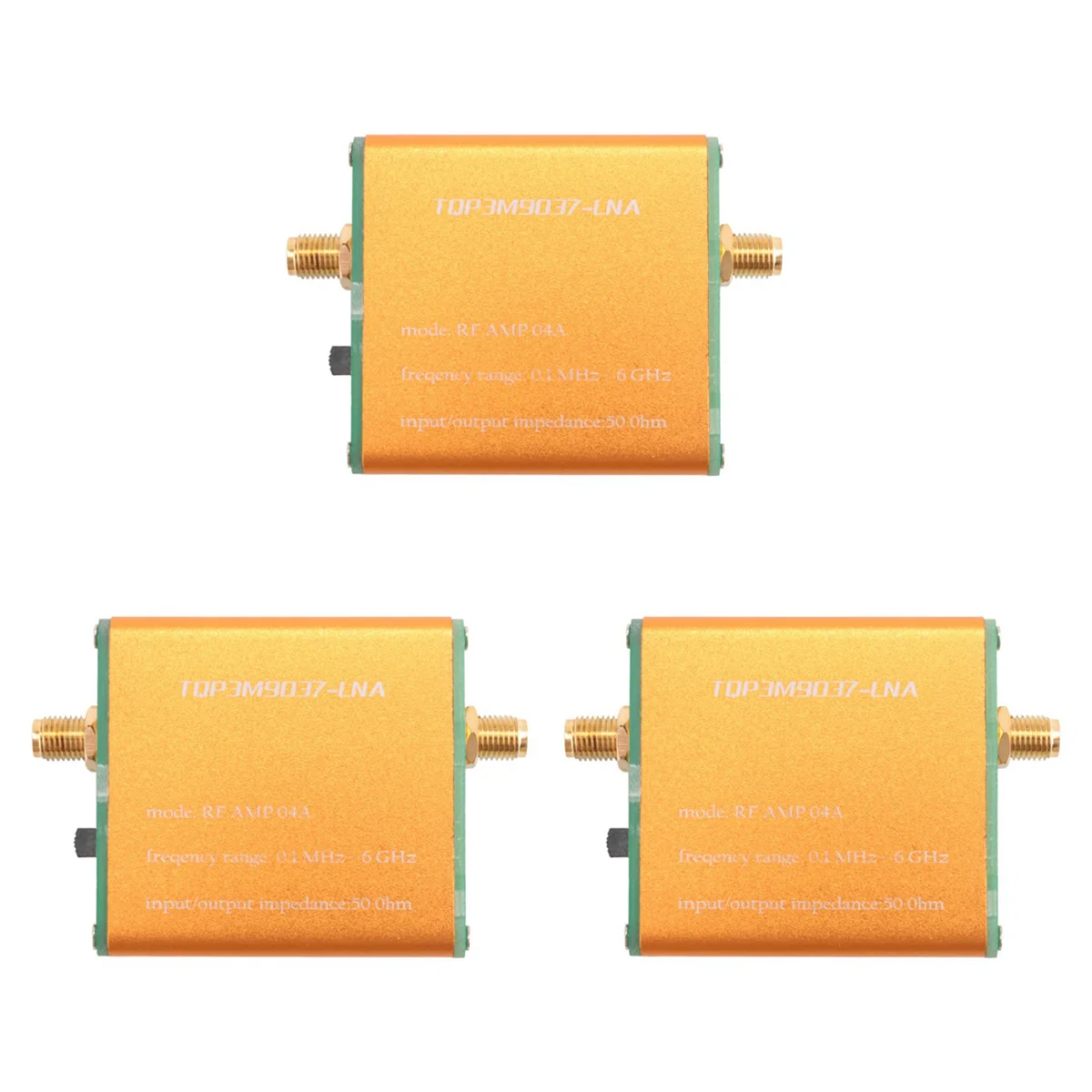 

3X 100K-6GHz All Band Amplifier HF FM VHF UHF RF Preamplifier High Linearity Ultra-Low Noise Gain Amplifier