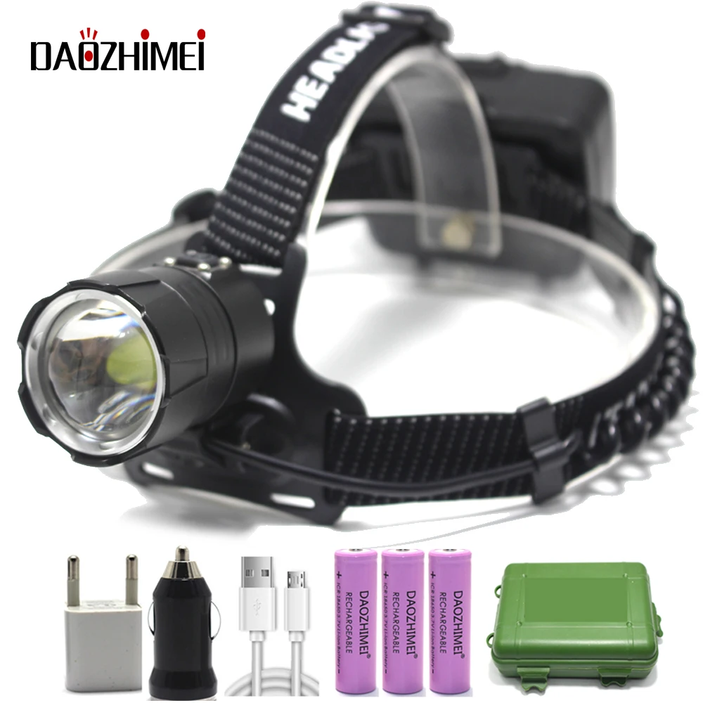 

Ultra Bright 8000 lumen XHP70.2 LED Headlight Waterproof USB Flashlight Zoom Headlamp 3-modes Camping Fishing Head Lantern