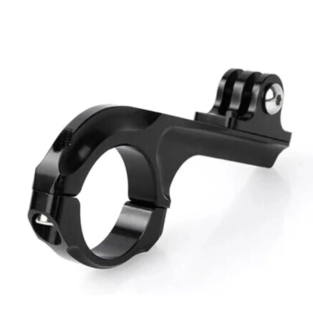 Black Bike Handlebar Mount Holder Ring Clasp Camera Stand Bike Handlebar Clip Sports Camera Accessories Aluminum for Gopro