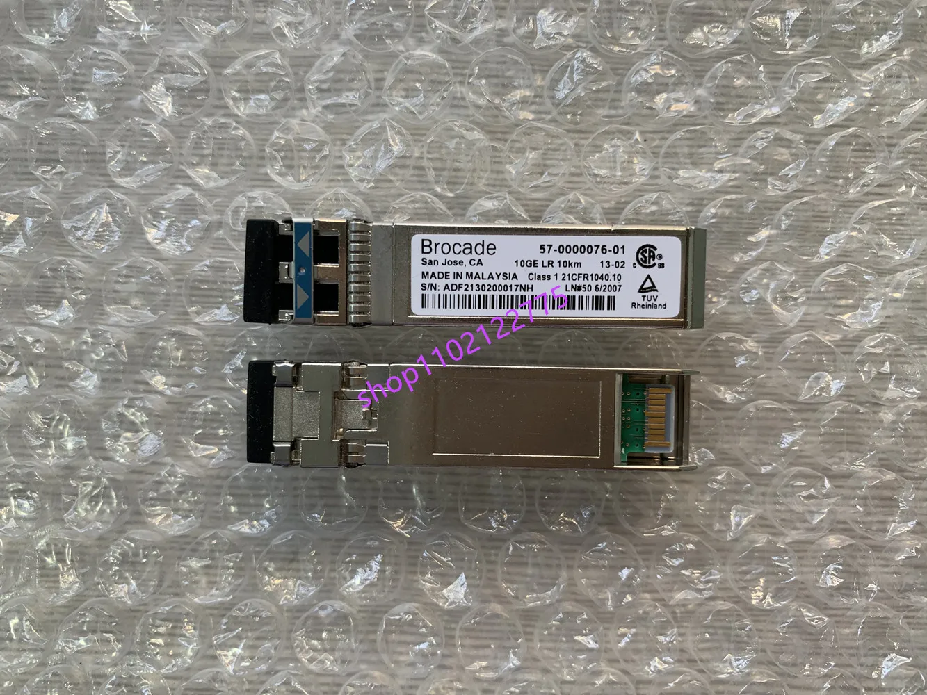 Brocade 10GB SFP 10km 57-0000076-01 1310nm SFP+/10G-SFP-LR 10GB Single Mode Optical Transceiver/Brocade 10g Sfp+ Transceiver