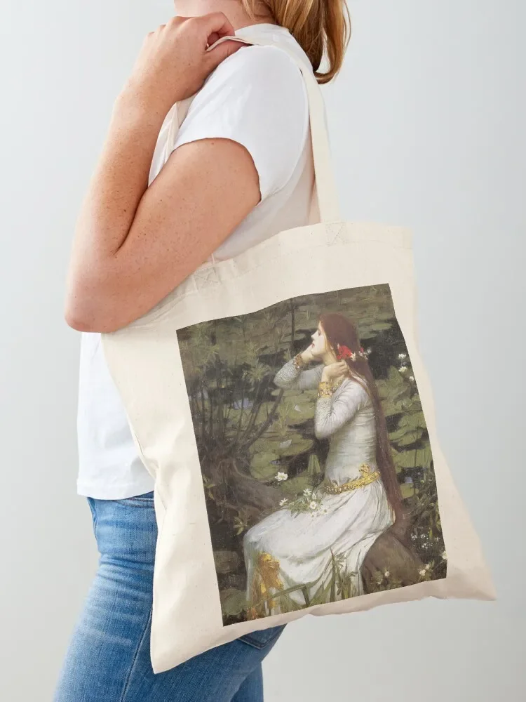 John William Waterhouse - Ophelia (1894) Tote Bag custom canvas bag Handbags women Tote Bag