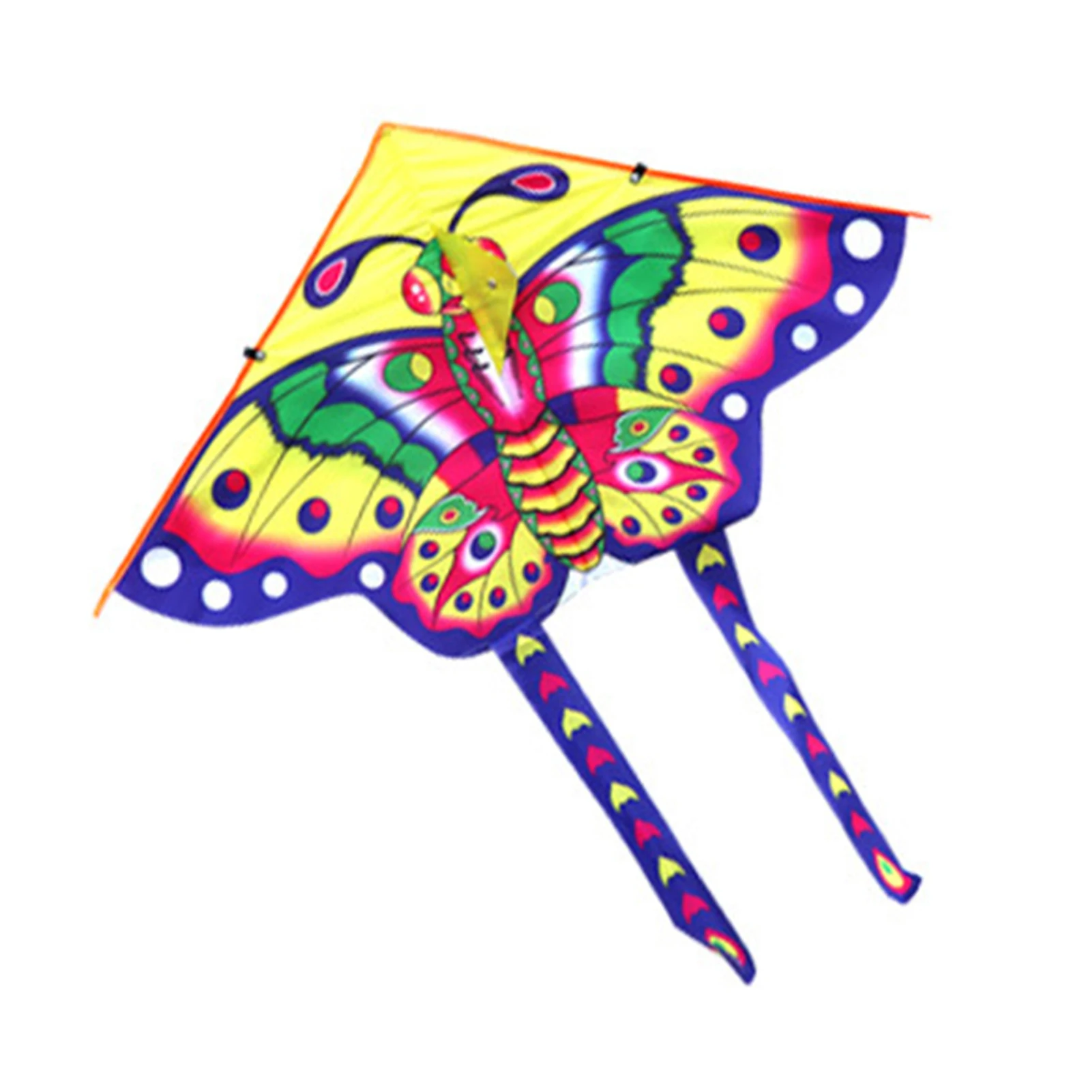 Groothandel Vlindervliegers Grote Delta Gemakkelijk te vliegen Grote Single Line Kite met staarten Kindervlieger voor gezinsbuitenspellen