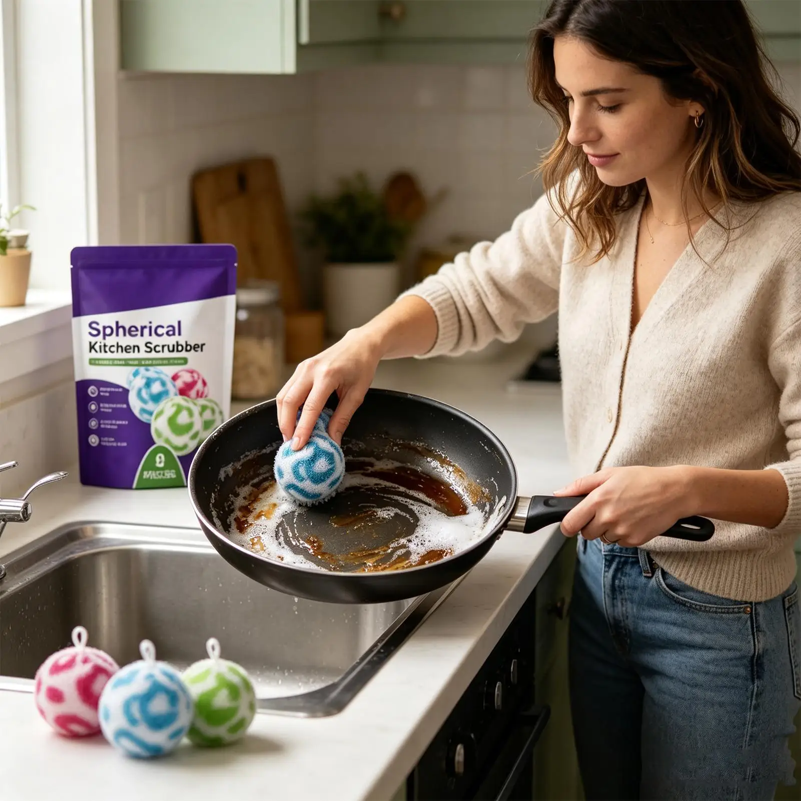 Laundry Balls Set Cleaning Tableware As Well As Household Kitchen Oil Stains