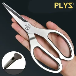 PLYS-1pcs Kitchen Shears Multi-Purpose Shears, Multi-Functional Stainless Steel Chicken Bone Scissors, Can Open Walnuts