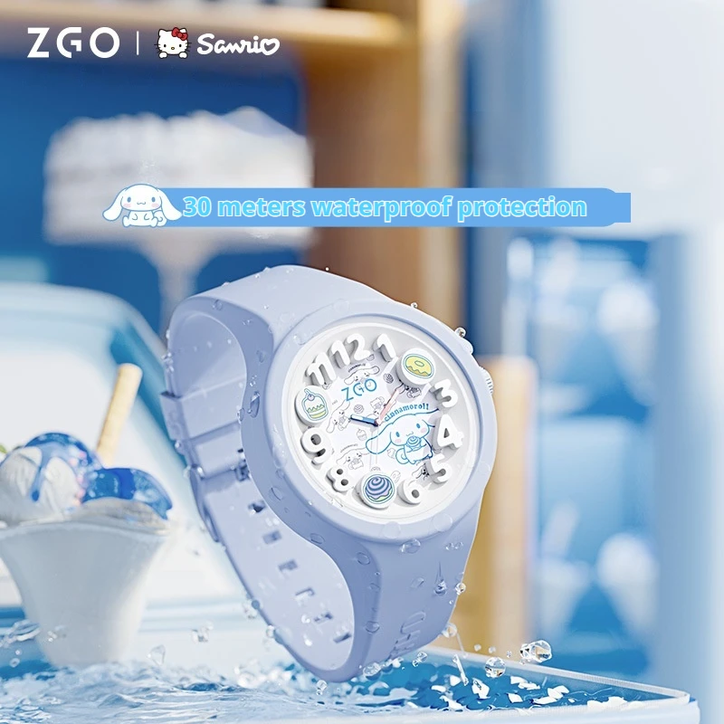 2024 Cinnamoroll Children's Watch Student Edition Quartz Movement Silicone Waterproof Male and Female Children's Birthday Gift