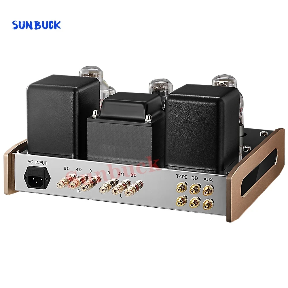 Sunbuck KT88 6J8PJ 5Z3P Vacuum Tube Amplifier Single-ended·18W 2.0 KT88 Vacuum Tube Power Amplifier HIFI Audio