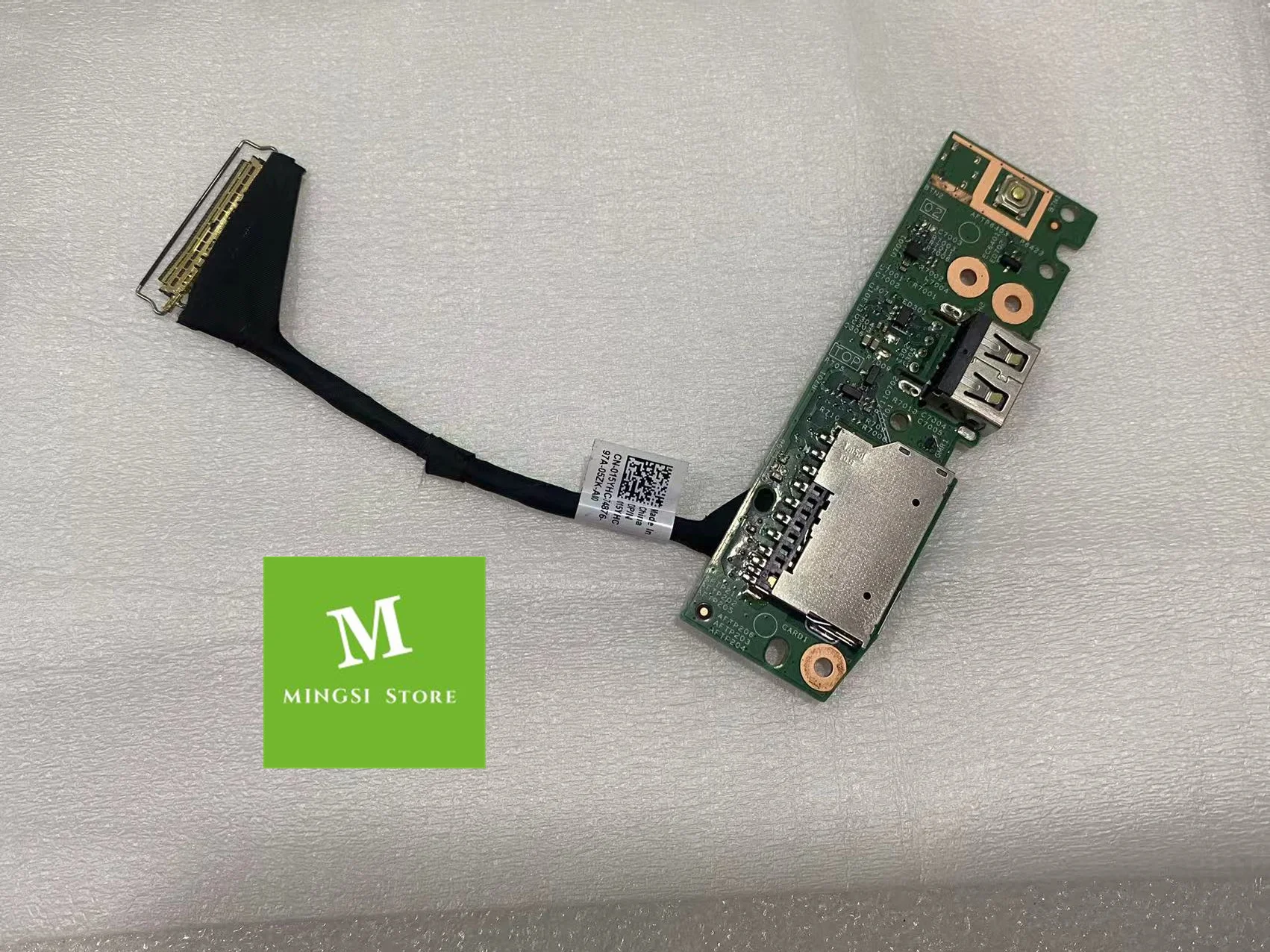 Imagem -01 - para Dell Inspiron 14 5481 5482 5491 2-em1 Botão de Alimentação Usb Placa de Leitor de Cartão sd com Cabo 2y03w 02y03w 015yhc para dell inspiron 14 5481 5482 5491 2 em1 botao de alimentacao usb placa de leitor de cartao sd com cabo 2y03w 02y03w 015yhc 01