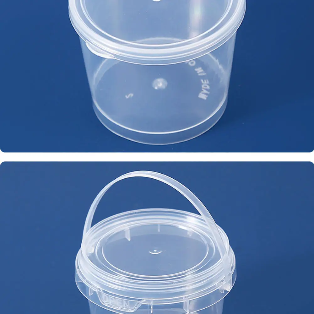 Clear Plastic Storage Containers For Slime Clay Putty DIY Craft Supplies Sealed Sorting Cups For Organizer Tools