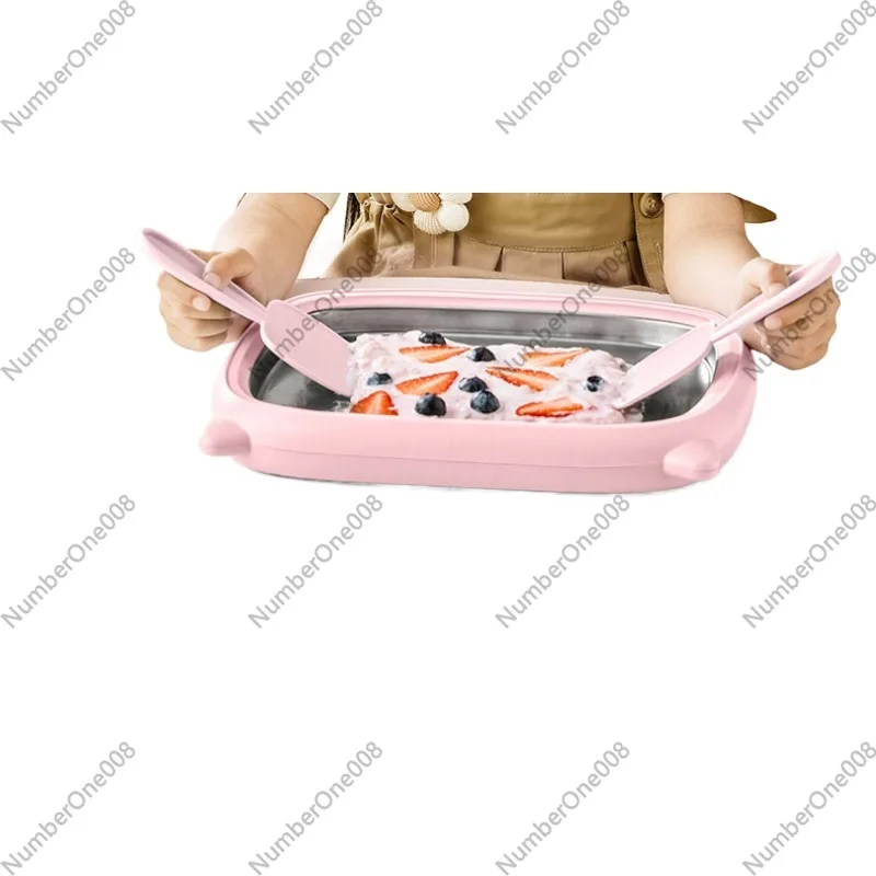 Plug-free Ice Cream Maker & Yogurt Parfait Machine - Large Capacity, Home & Kids Use, Small Ice Cream Maker, Cooking Appliance