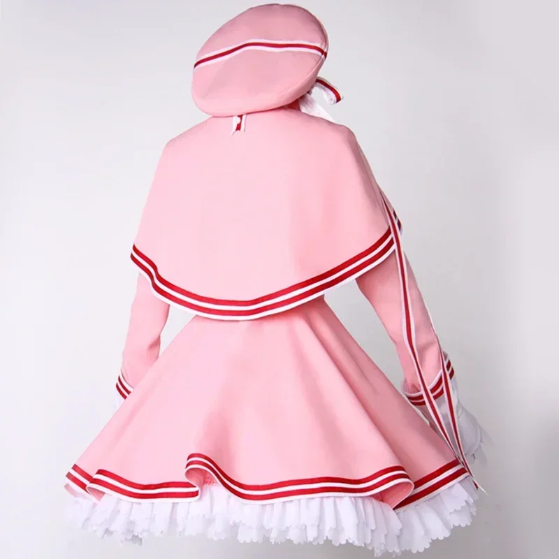 CLEAR CARD KINOMOTO SAKURA Cosplay Costume Anime Card Captor Sakura Dress Halloween Carnival Uniforms Custom Made - view 4