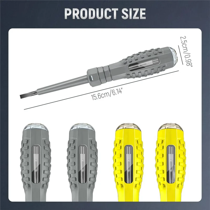 AA01-2-In-1 High Torque Strong Magnetic Screwdriver Electricity Detector, Electricity Tester Pen With Magnetic