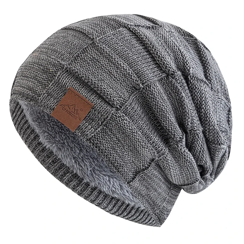 Mulheres chapéus de inverno moda slouchy quente gorro feminino multicolorido mistura cor design streetwear boné