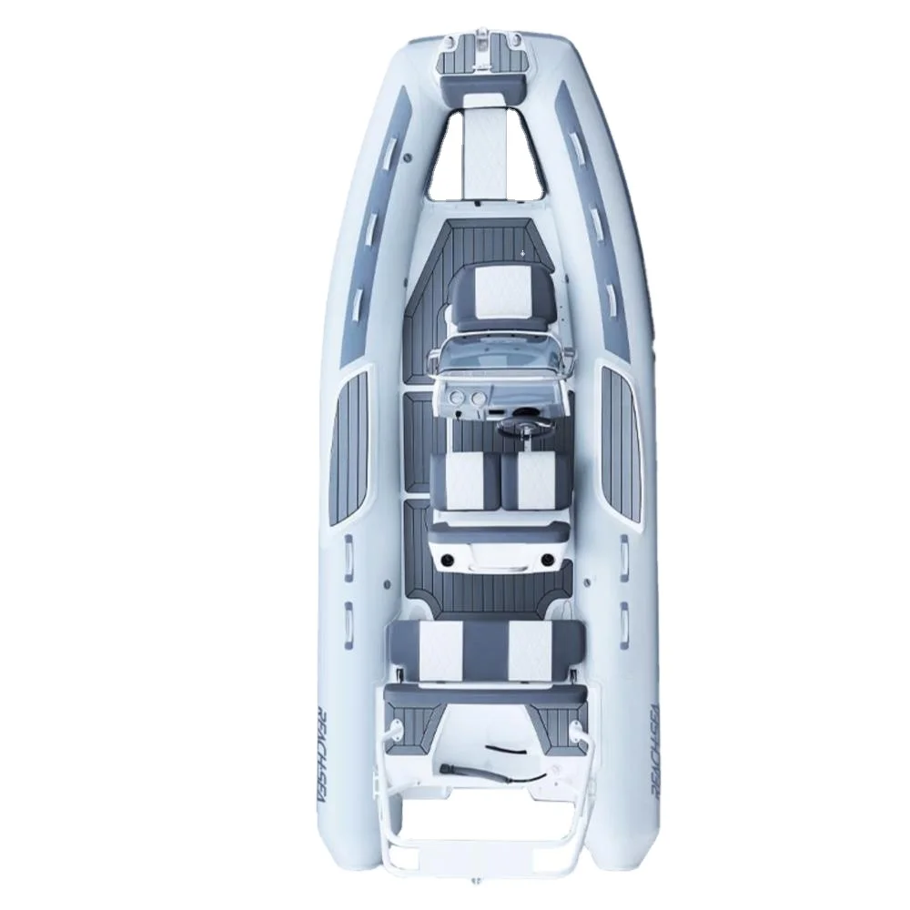 5m Aluminum RIB 16ft-19ft Center Console Hypalon Inflatable Boat 9 Person Rigid Hull Luxury Fishing Yacht