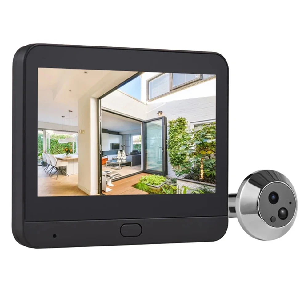 2.4G Wireless For Video Doorbell Peephole Camera 1080P 4.3 Inch Display For Night For Vision For Tuya For Smart Home Security