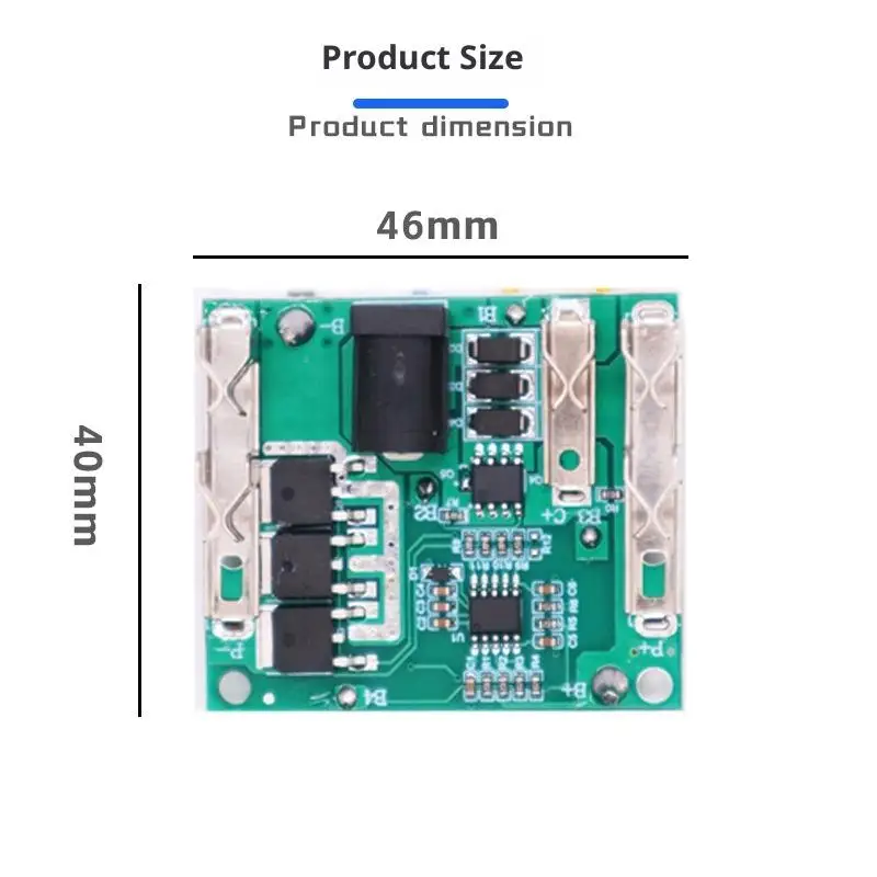 New 1Pc Li-Ion Lithium Battery Pack Protection Circuit Board 5S 21V Battery Charging Protection Board BMS Module For Power Tools