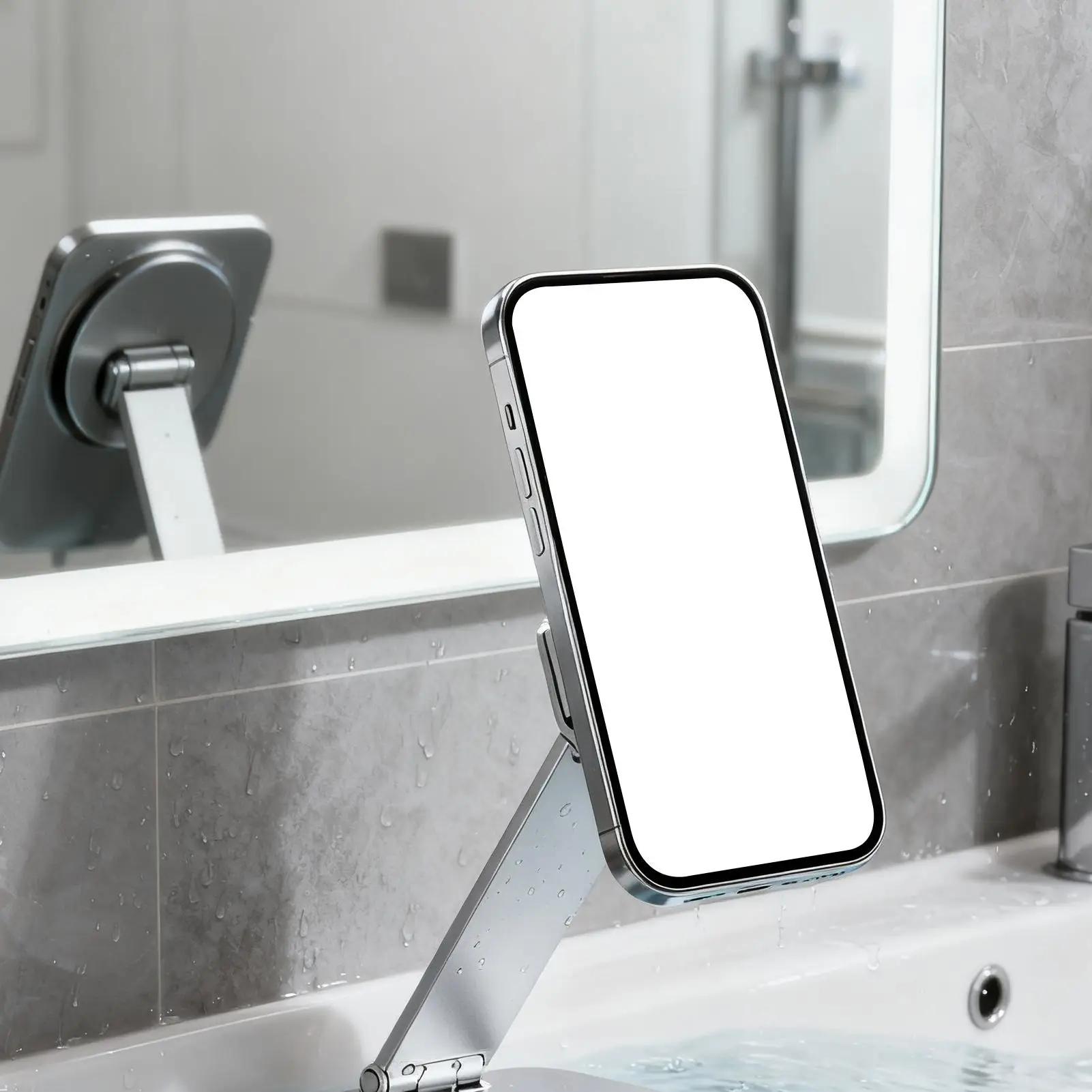 Magnetyczny uchwyt na telefon, składany, przenośny uchwyt na tablet, obrotowy uchwyt biurkowy do selfie, do domu, na zewnątrz, do samochodu, na golf, siłownię, do selfie, do ciężarówki.