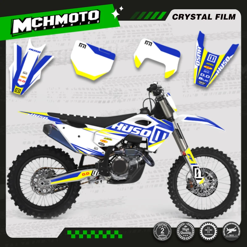 MCHMFG Custom Team Motorcycle Graphics Decals Stickers Kit For Husqvarna TC FC TX FX FS 2023 2024 2025 TE FE 2024 2025 2026