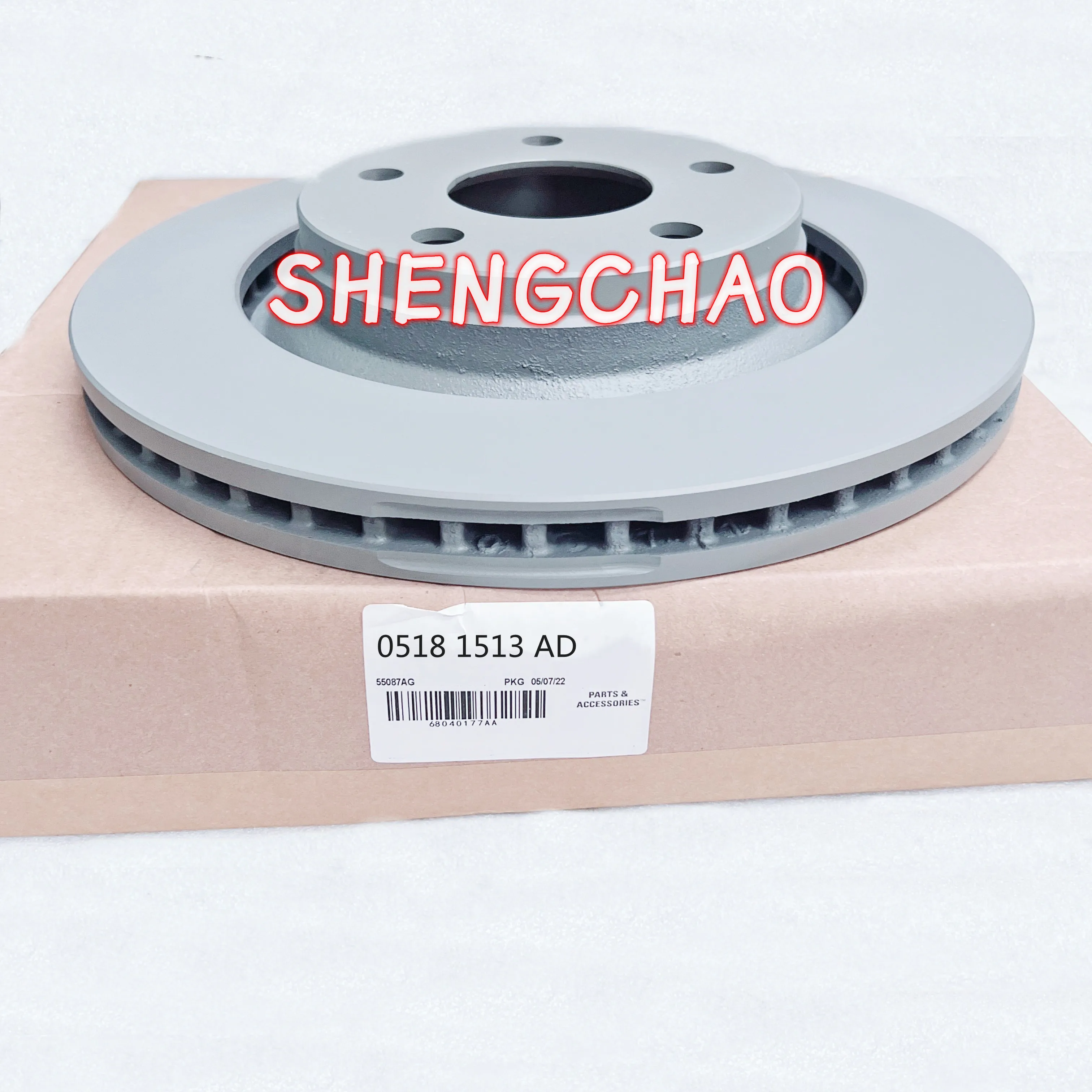 Front Brake Disc 5181513AD, Rear Brake Disc 5181512AC, 68256680AC, Suitable For: Jeep Grand Cherokee, SRT8,2016-2023