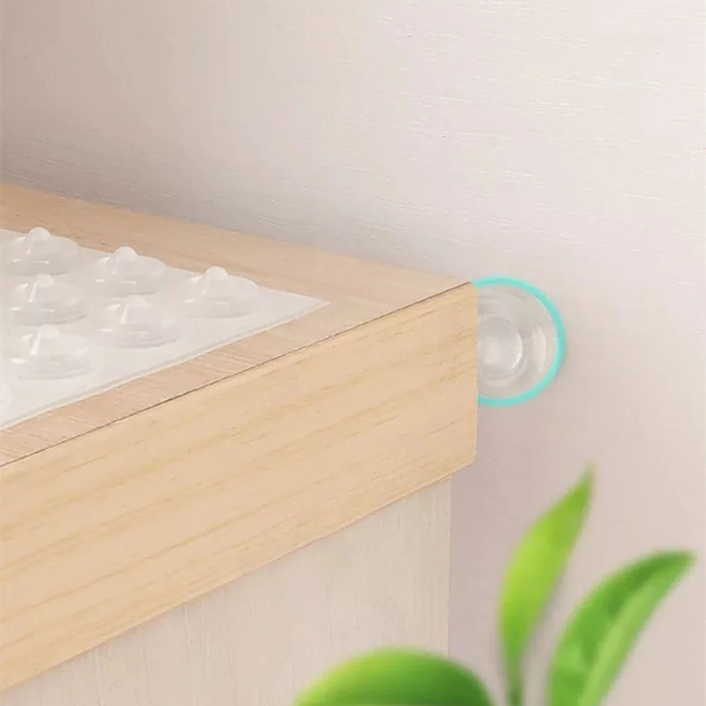 50-64Pcs Self Adhesive Door Handle Buffer Stopper Cabinet Bumper Silencer Damper Furniture Anti-collision Pad Wall Protector