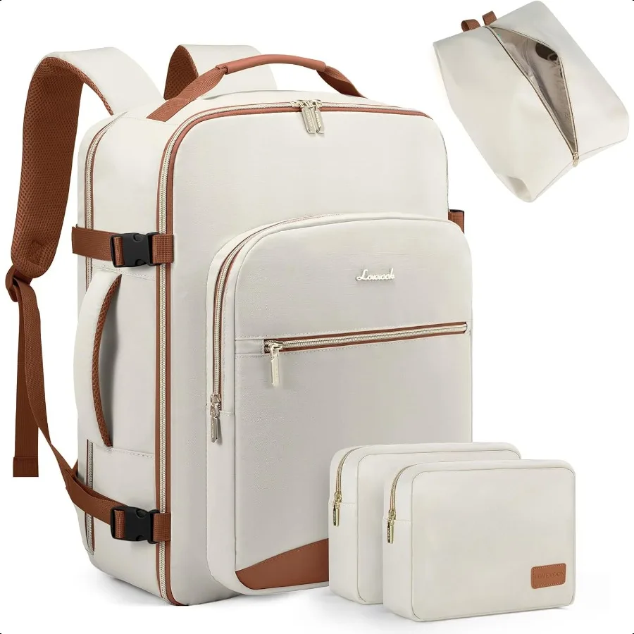 

Travel Backpack for Women Men as Personal Item Flight Appd 40L Lage Carry On Backpack 17.3inch Large Daypack Laptop Backpack Wa