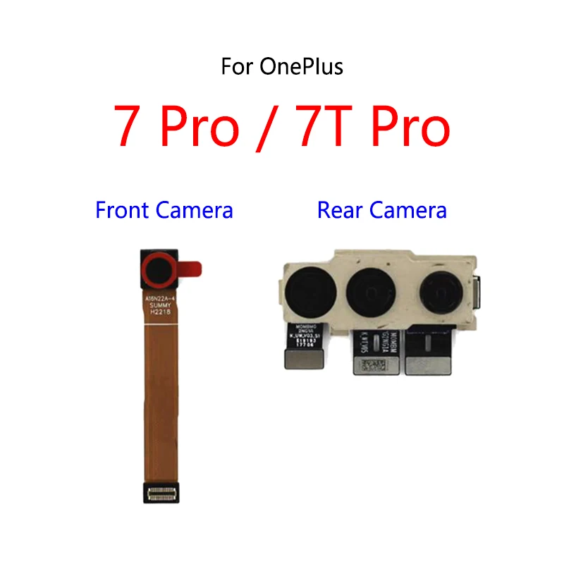 Front Rear Back Camera Main Facing Camera Module Flex Cable For OnePIus 7 Pro / 7T Pro