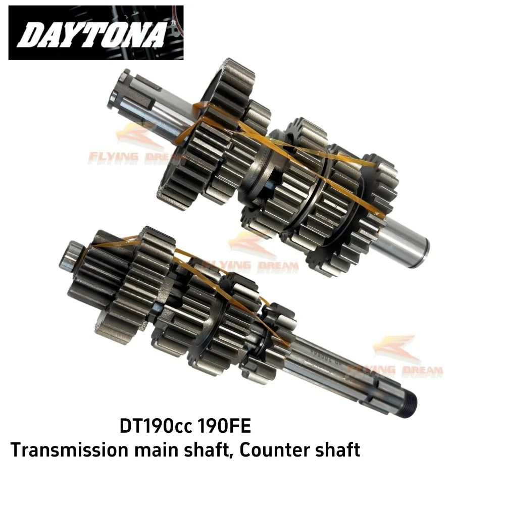 Caixa de Câmbio Original Daytona 100% com Eixo Principal para Motor 190cc 190FE ANIMA E-start/5 velocidades/com sistema de iluminação