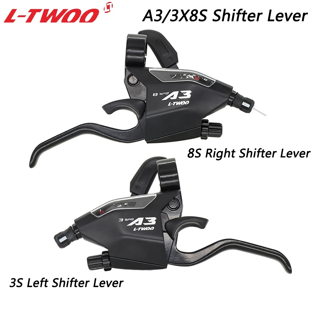 LTWOO A3 3X8 Speed MTB Groupset 8S Right Shifter Lever 3S Left Shifter Lever For Mountain Bike Compatible SHIMANO Bicycle Parts