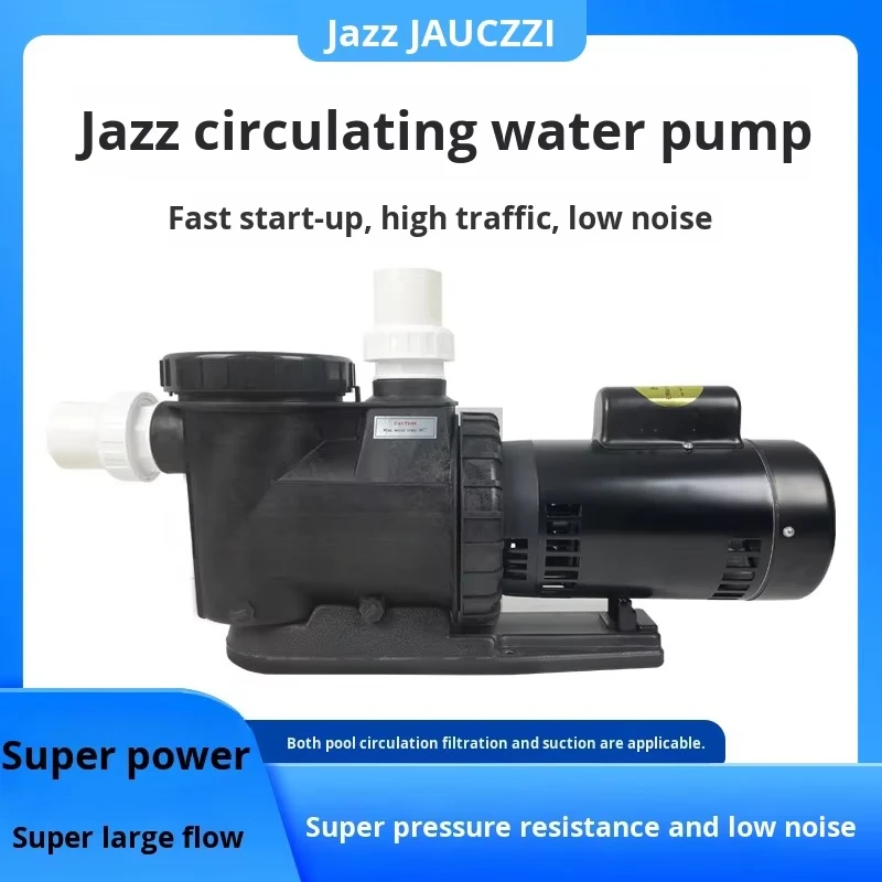 Pool Pump with Hair Collector Large Flow Suction Low Noise for Spa Pool Circulation