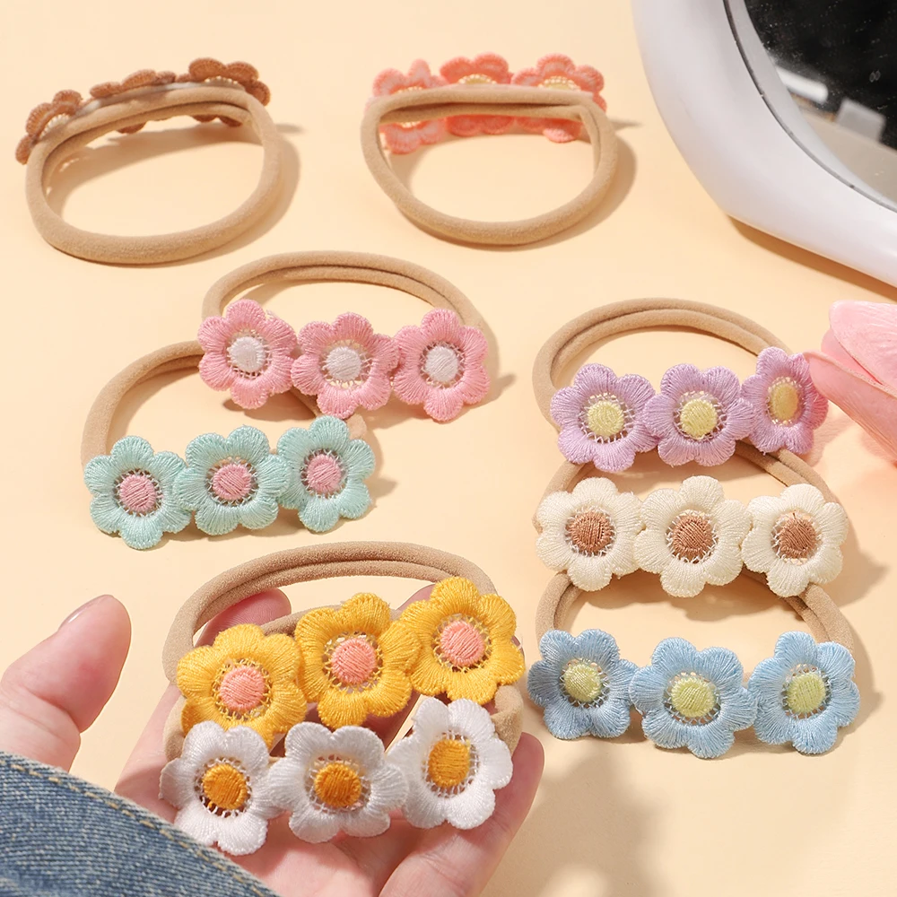 

Cute Flowers Headband for Baby Girls Elastic Soft Newborns Butterfly Bows Hair Band Infant Hair Accessories Wholesale