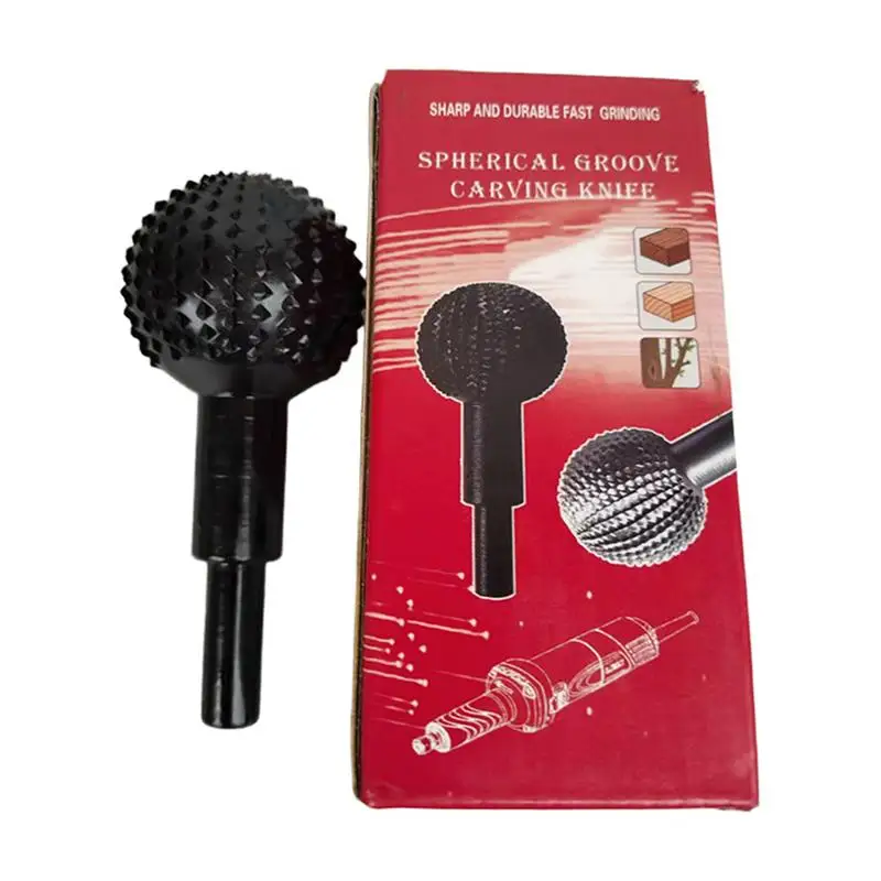 【LM】10mm Sphere Rotary Grinding Head Wood Carving Polishing Engraving Drilling Bits Ball Gouge Grinding Head Angle Grinder Tool